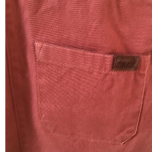 ROXY Girl's Meant To Be Pinafore Overall Lazy Oaf Orange Dress Girls size XL 14 - Picture 6 of 6